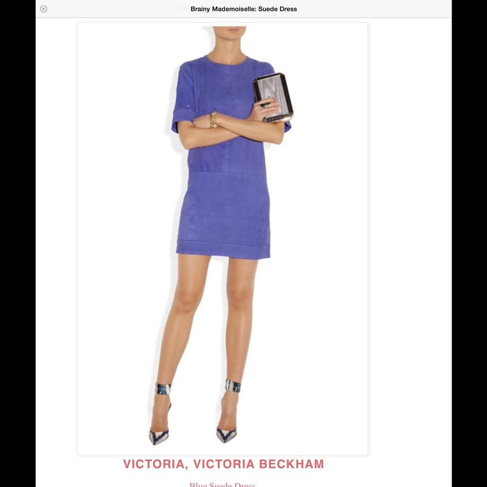 Viktoria Beckham  Suede dress-size:8